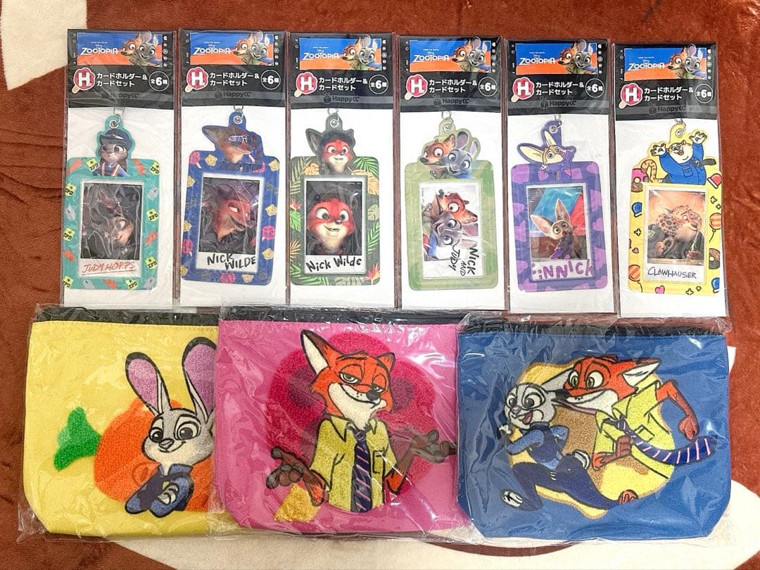 ズートピア Happyくじ H賞 カードホルダー コンプリートセット