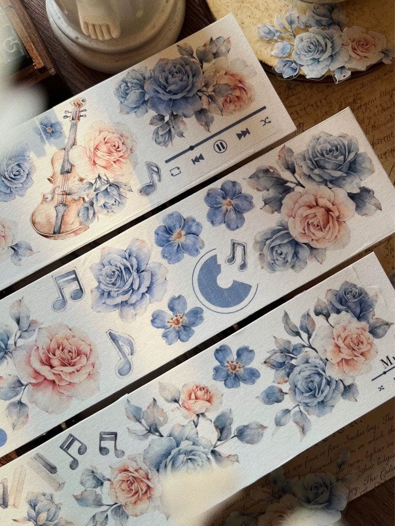 壹洱原创《莫蓝》海外マスキングテープ　マステ 【2161】