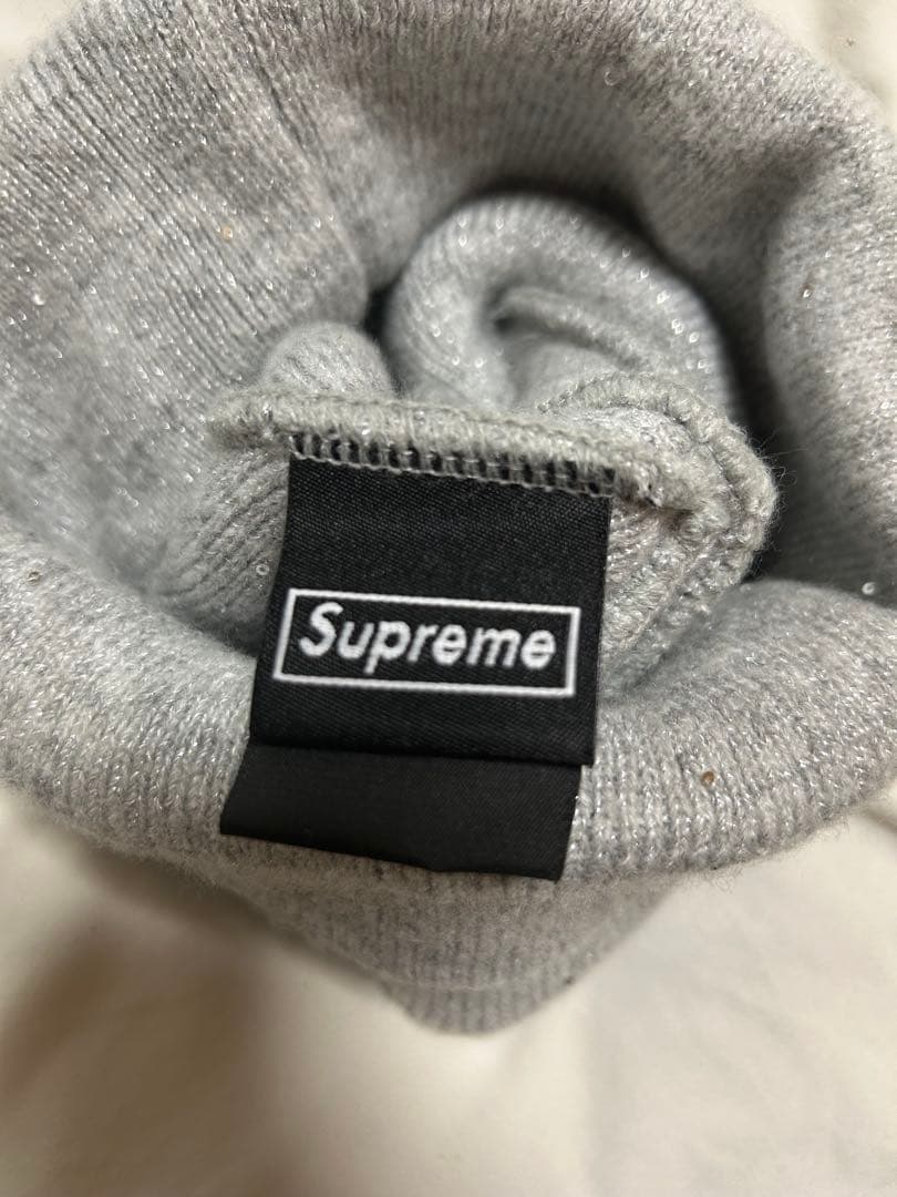 Supreme グレー ニット帽