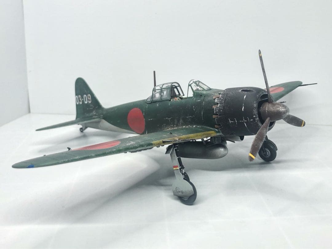 海賊プラモデル屋完成品】TAMIYA 1/48 零戦52型 完成品