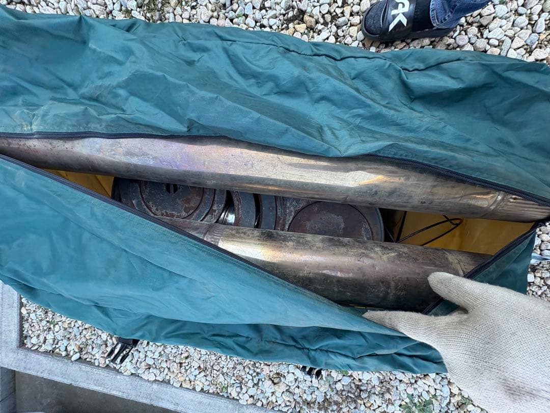 ホンマ　ステンレス　薪ストーブ 煙突　収納　焚き火マット付き