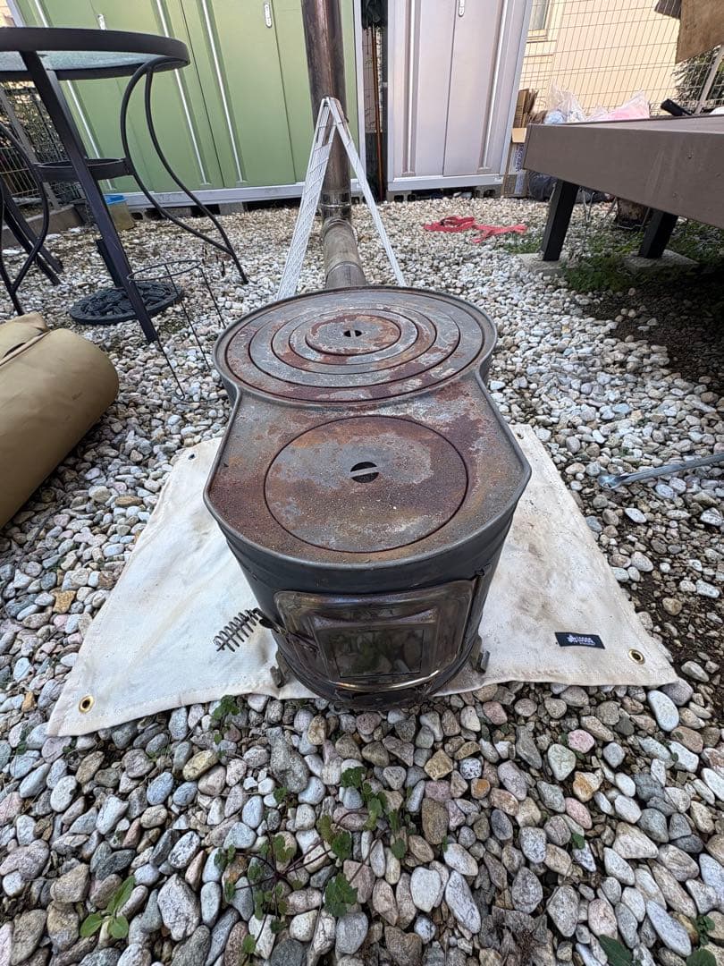 ホンマ　ステンレス　薪ストーブ 煙突　収納　焚き火マット付き