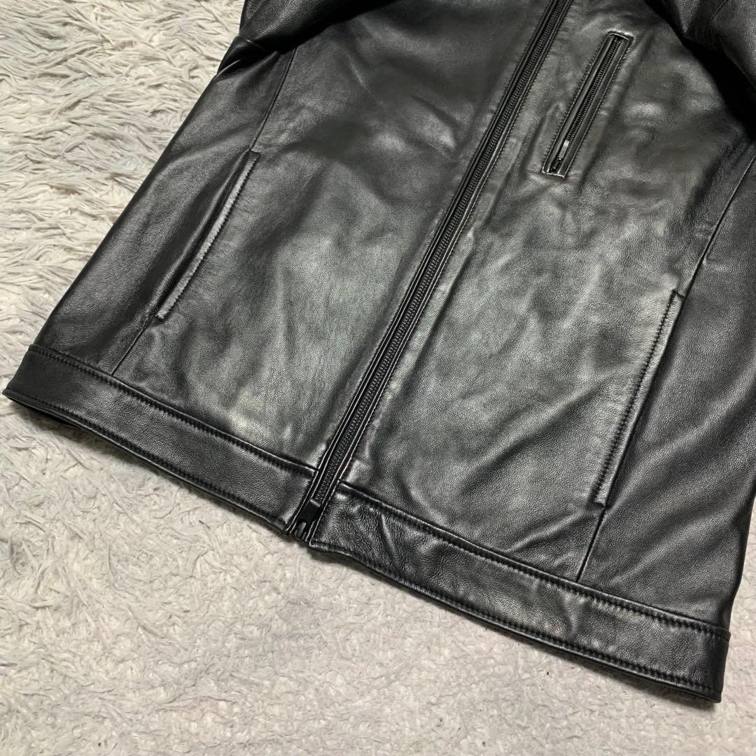 極美品 L MEN'S BIGI メンズビギ レザージャケット ラムレザー