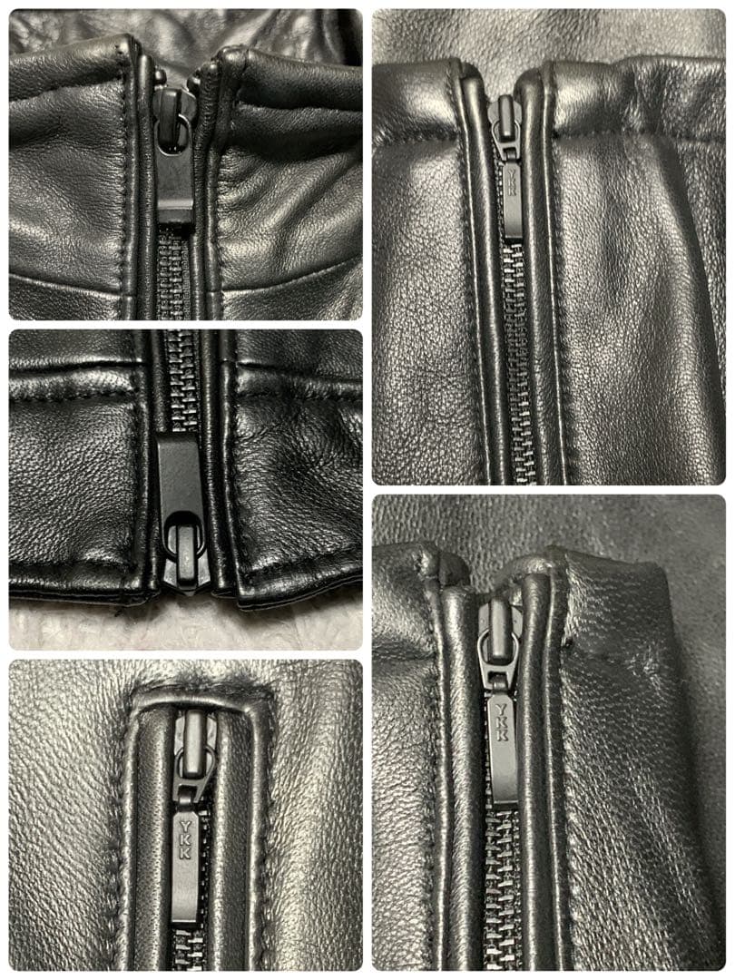 極美品 L MEN'S BIGI メンズビギ レザージャケット ラムレザー