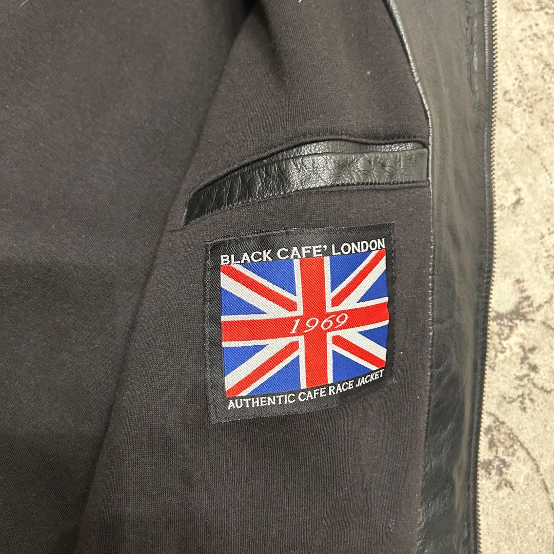 BLACK CAFE LONDON バイク　ライダース　レザー　ジャケット　58