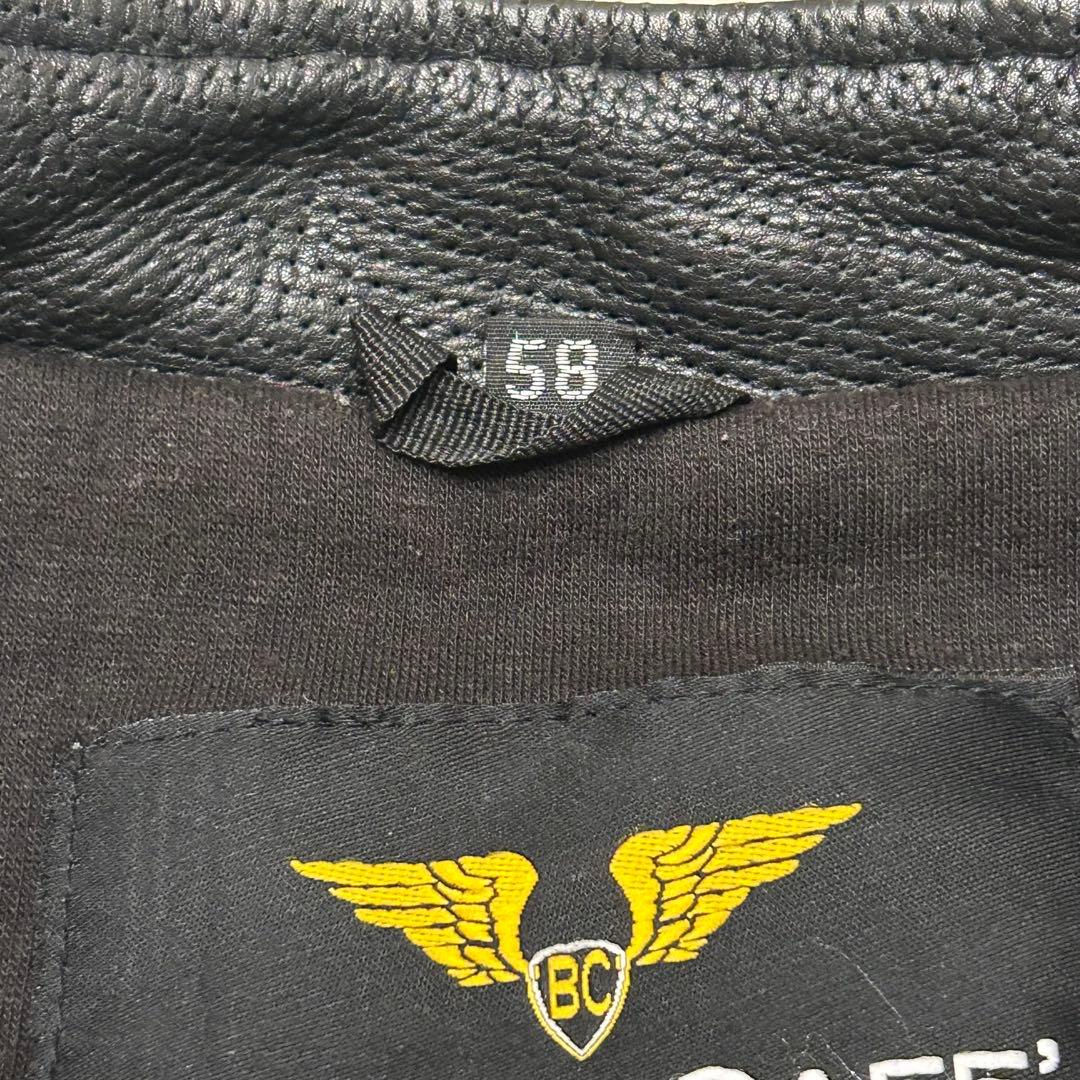 BLACK CAFE LONDON バイク　ライダース　レザー　ジャケット　58