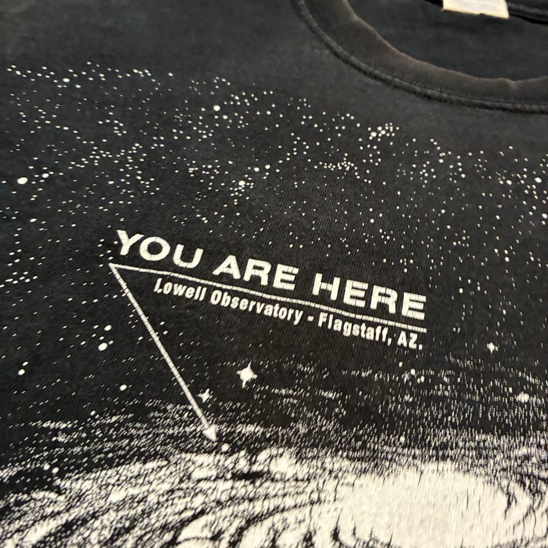 ス*ー様 YOU ARE HERE フェード 宇宙 Tシャツ 銀河 XL