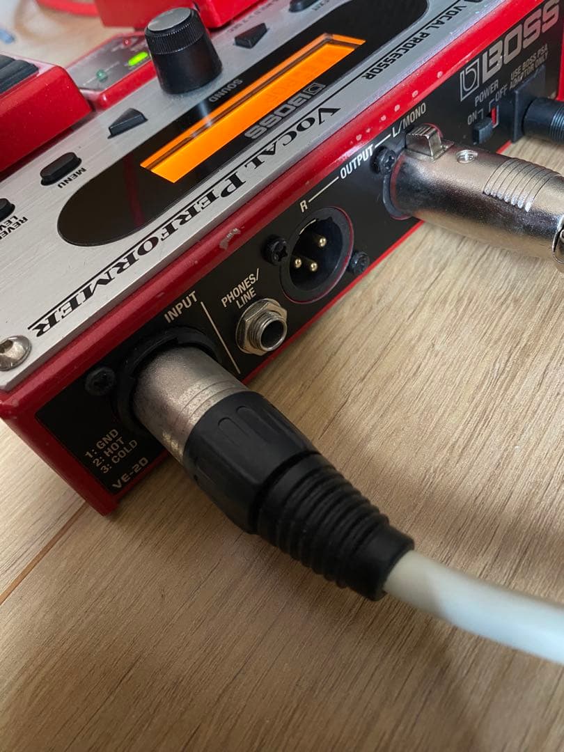 BOSS VE-20 Vocal Performer アダプター付き