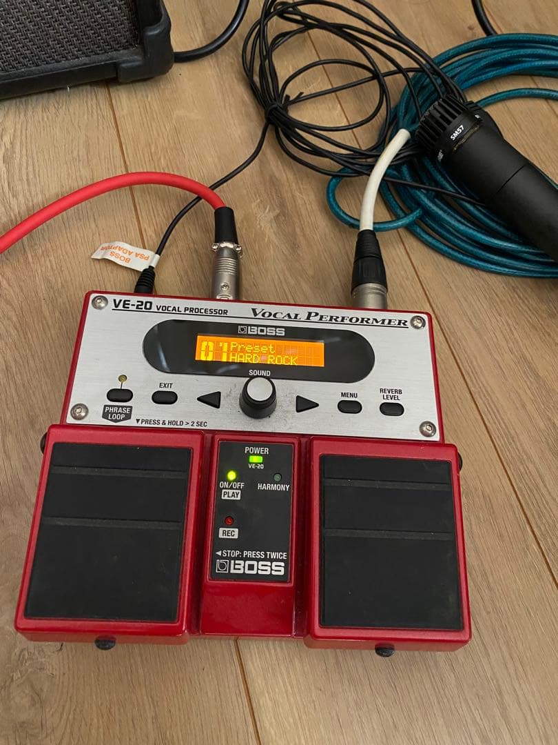BOSS VE-20 Vocal Performer アダプター付き