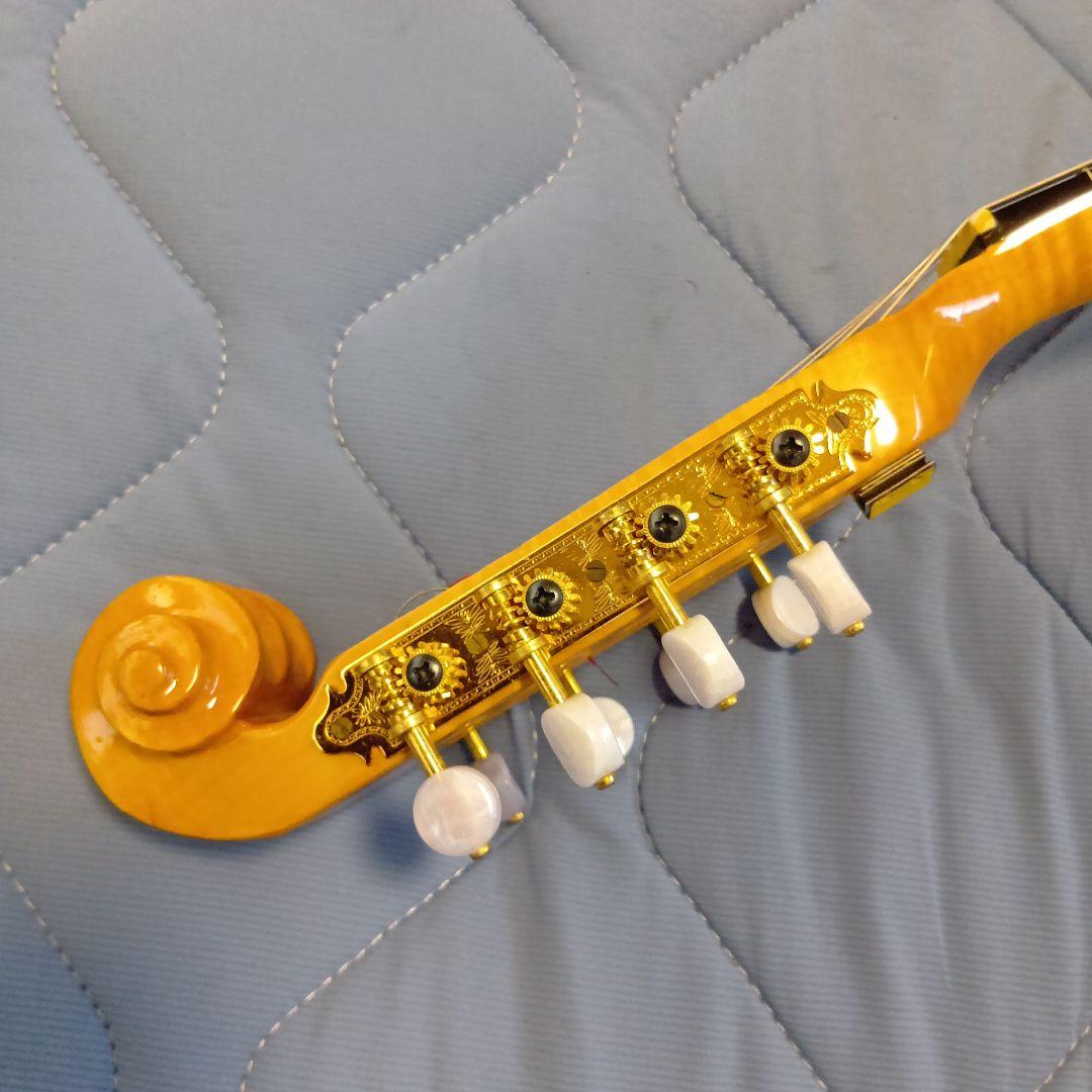 マンドリン 8弦 オレンジ系 ケース付き