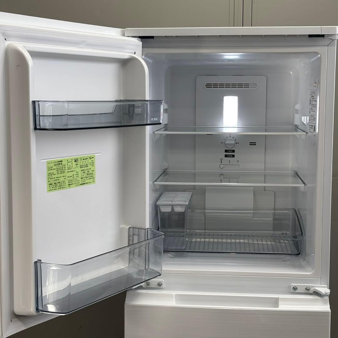 ∞送料込！設置対応◎2022 SHARP 152L 冷蔵庫 SJ-D15H-W