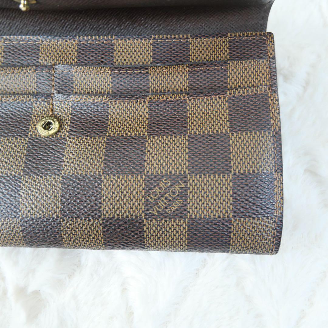 【美品】ルイヴィトン ☆ポルトフォイユサラ ダミエ 長財布　カード入れ10枚