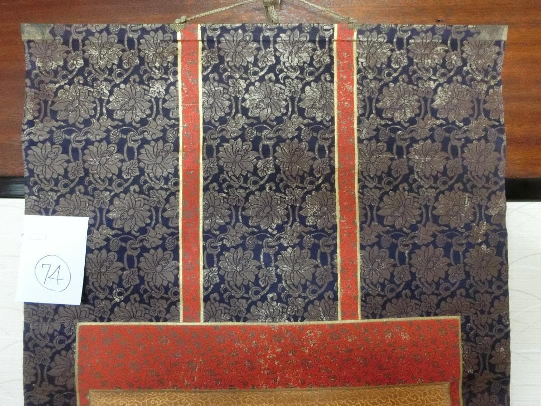 処分価30（金）22時まで【掛軸　仏画　観音様　色彩画・74・軸　骨董古美術】◆