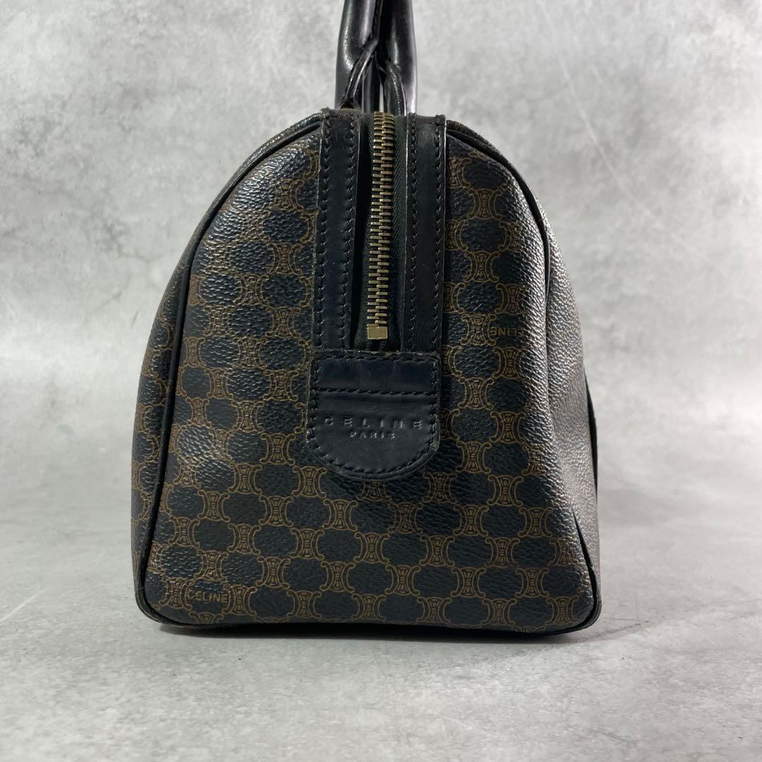 入手困難✨ セリーヌ ミニボストンバッグ 黒マカダム レザー pvc ブラック