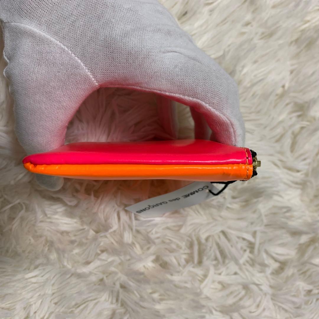 コムデギャルソン SUPER FLUO 財布　オレンジ/ピンク　SA3100SF