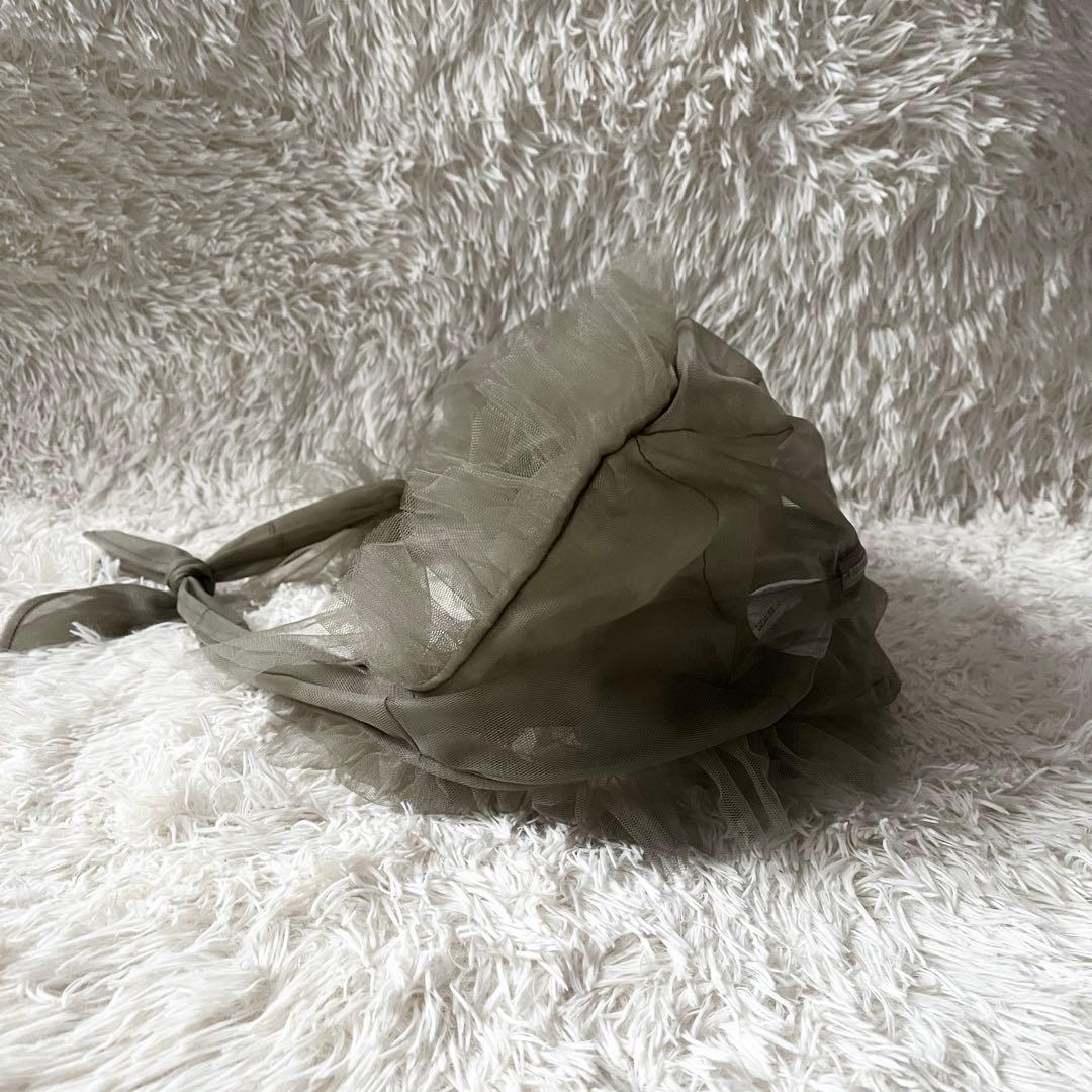 CHIKA KISADA チカキサダ　バッグ　チュールバッグ　グレー