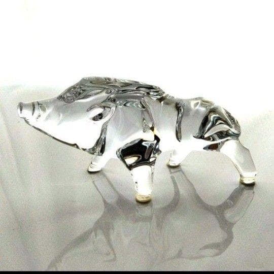 【美品】Baccaratバカラ　イノシシ　猪　いのしし　干支　動物 置物