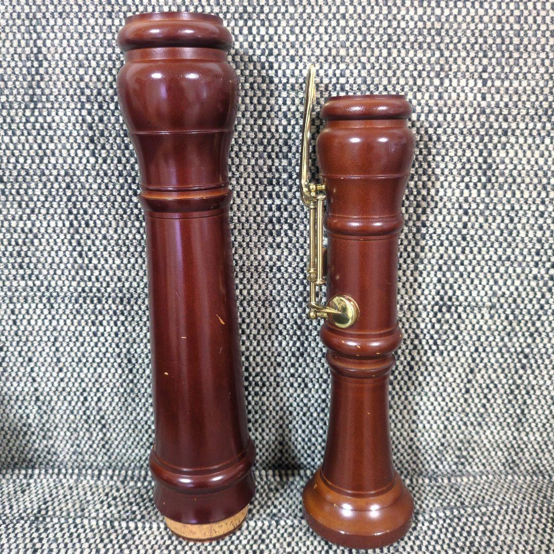 ヤマハ 高級 バスリコーダー 木製 管楽器