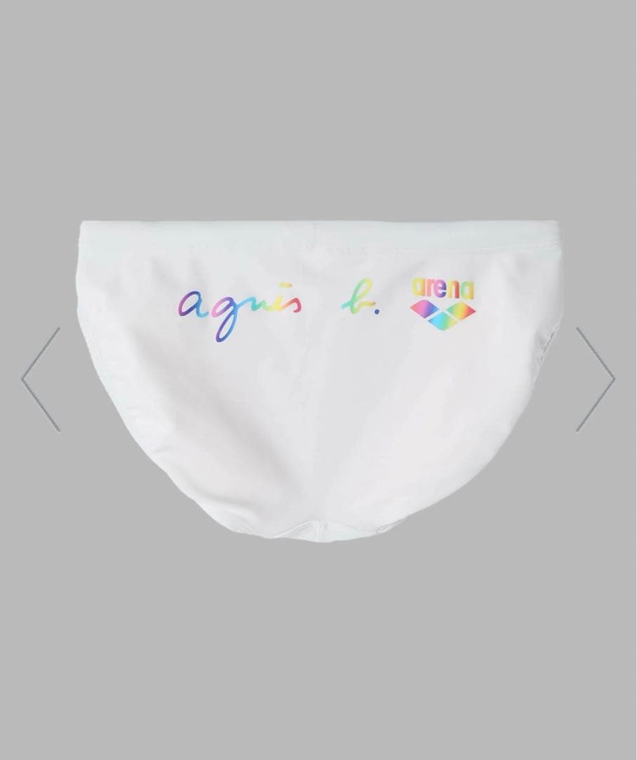 【agnes b. × arena】ブリーフ　ホワイト　競パン