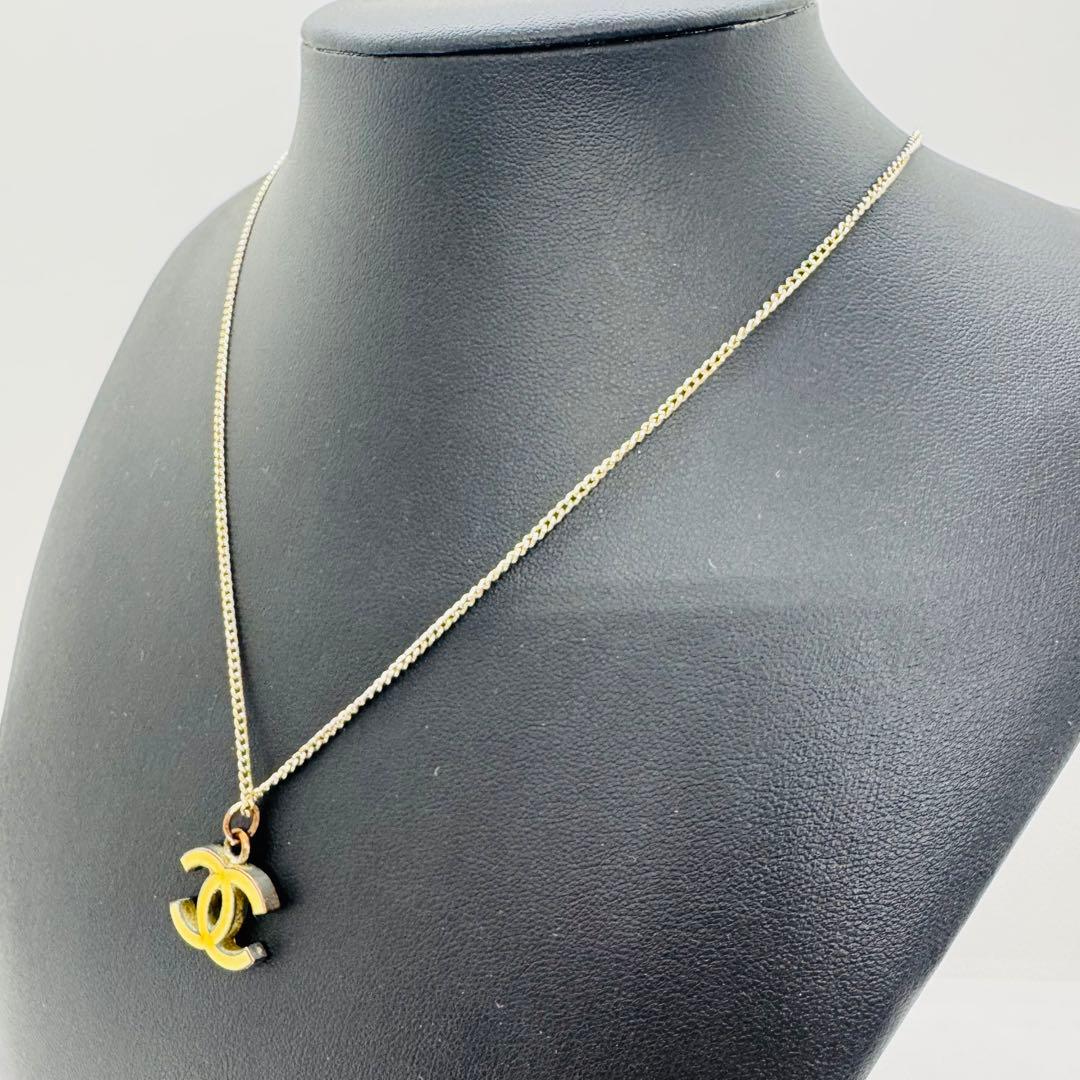 ✨CHANEL✨シャネル✨ココマーク✨イエロー✨ヴィンテージ✨ネックレス✨