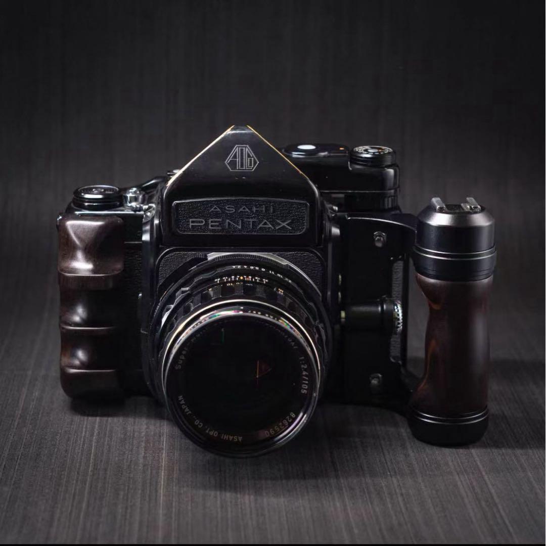 新品 PENTAX ペンタックス 67/6X7用ハンドグリップ 黒檀