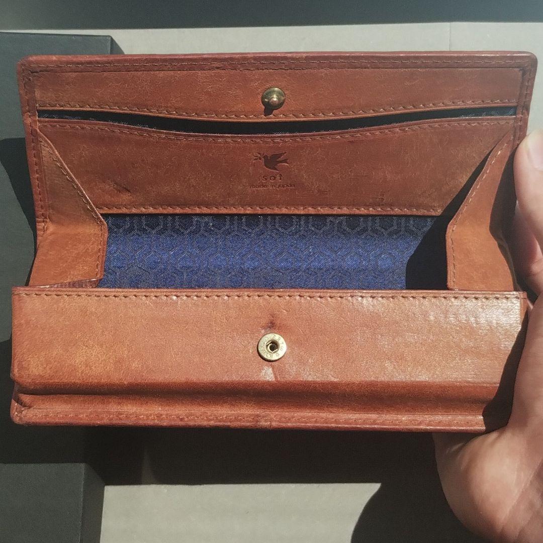 sot プエブロレザー BOXペンケース キャメル