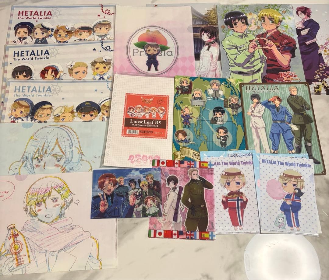 ヘタリア CD ポストカード ファイル トレカ カード セット