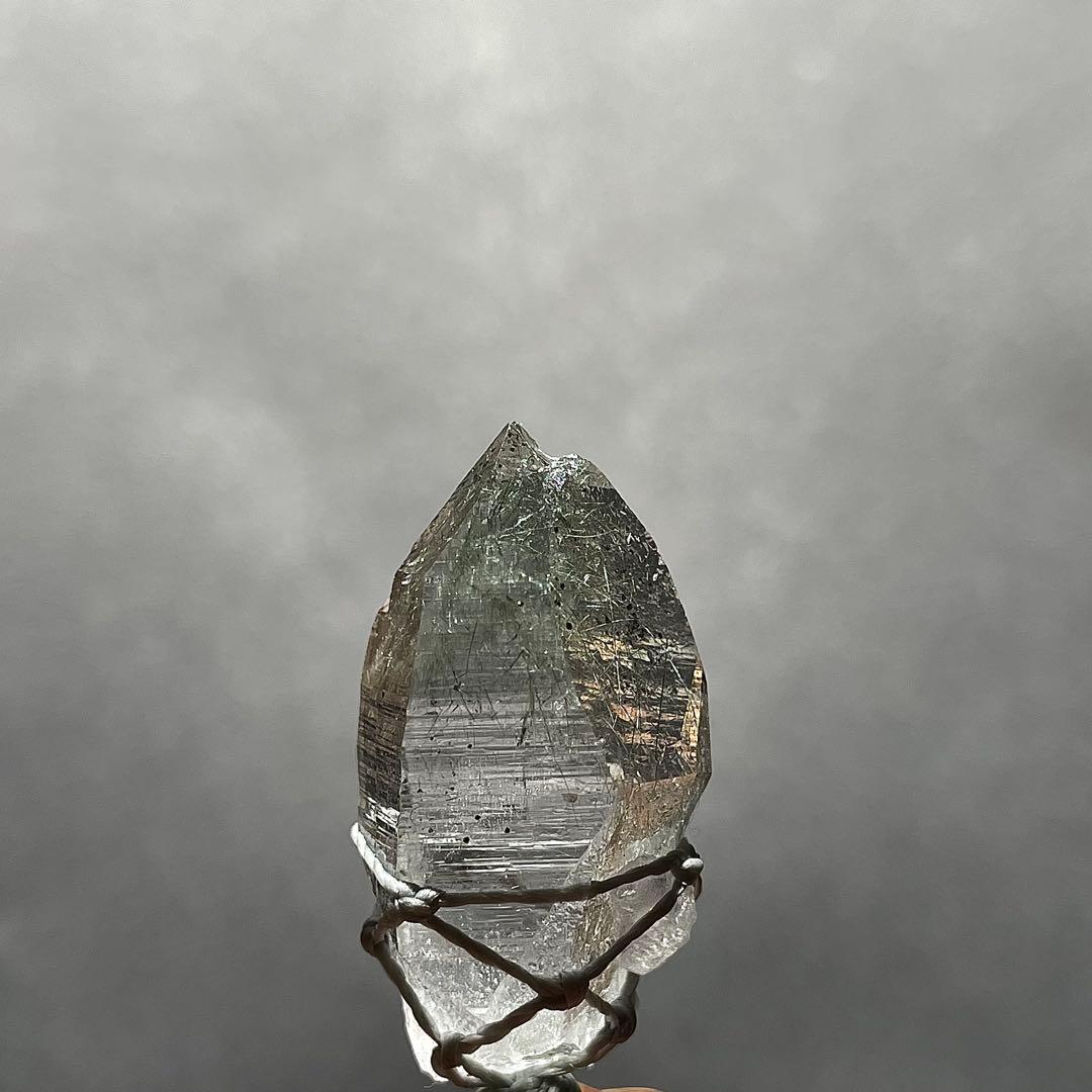 ヒマラヤ水晶 ルチルクォーツ ＊ マクラメペンダント ネックレス 28