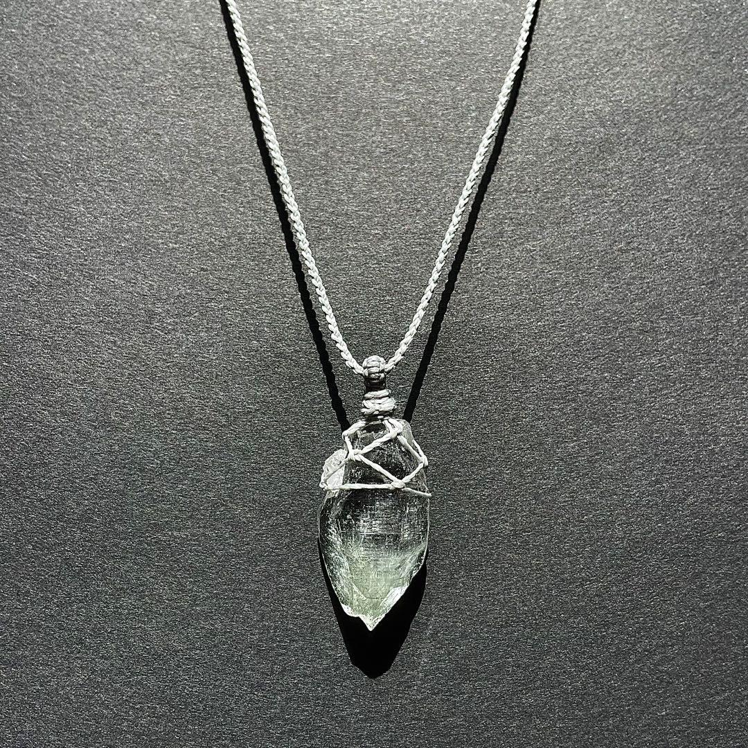 ヒマラヤ水晶 ルチルクォーツ ＊ マクラメペンダント ネックレス 28