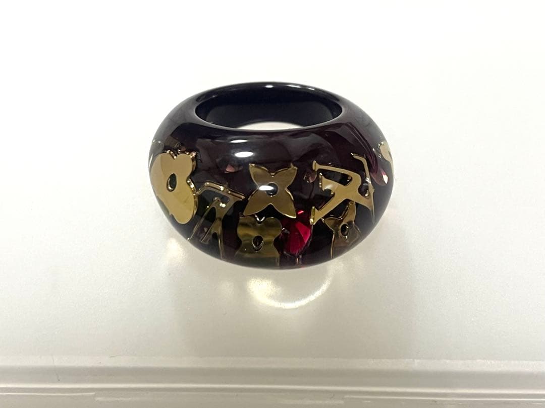 美品　ルイヴィトン LV バーグアンクルージョン モノグラム リング M