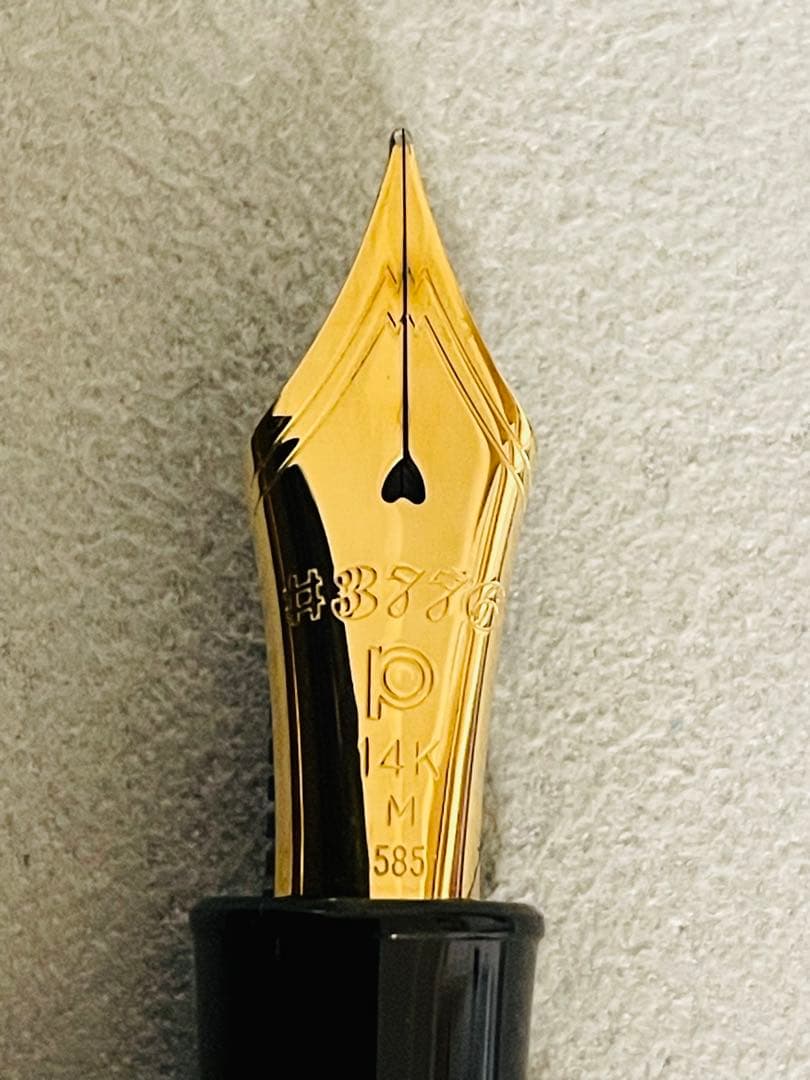 プラチナ万年筆　#3776センチュリー アカブライヤー 字幅M 中字 木軸