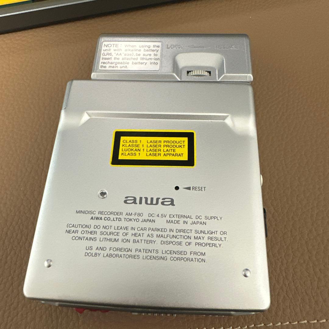 【希少】AIWA☆ポータブルMDレコーダー AM-F80（動作確認済み）