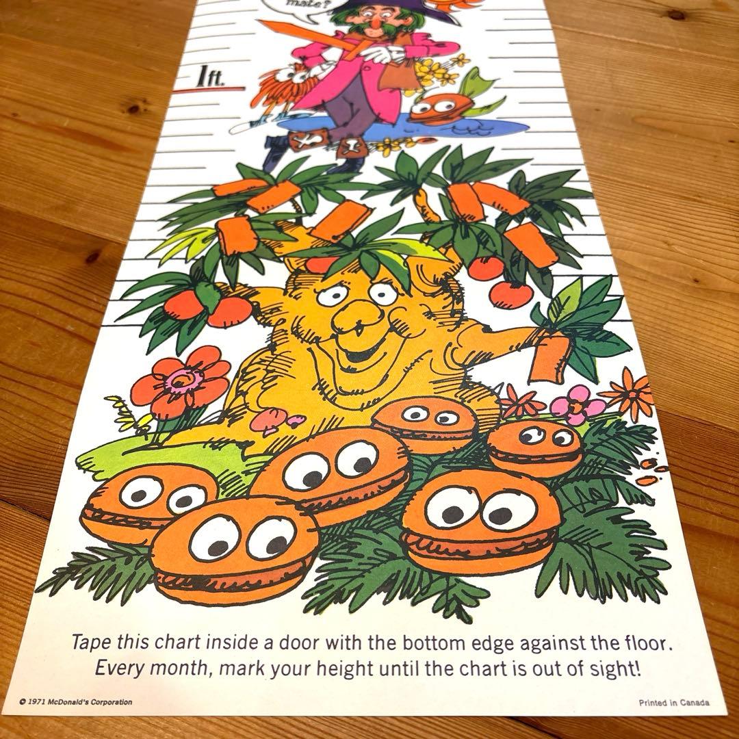 レア！　マクドナルド　キャラクター　ポスター　身長計　アメトイ　イービルグリマス