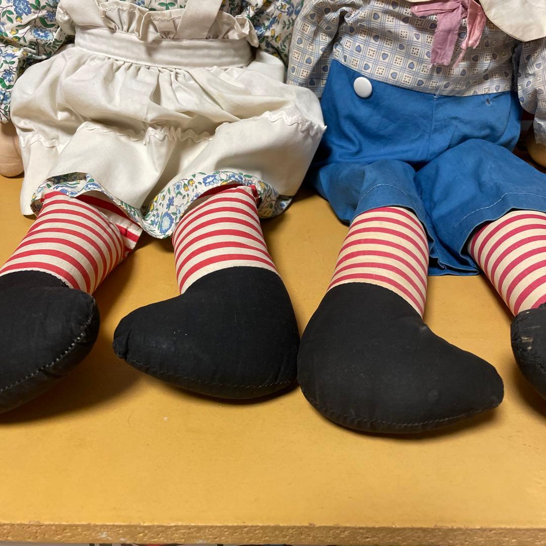 302♡ラガディ・アン＆アンディ　ジョジーン社　アンティークドール　ペア