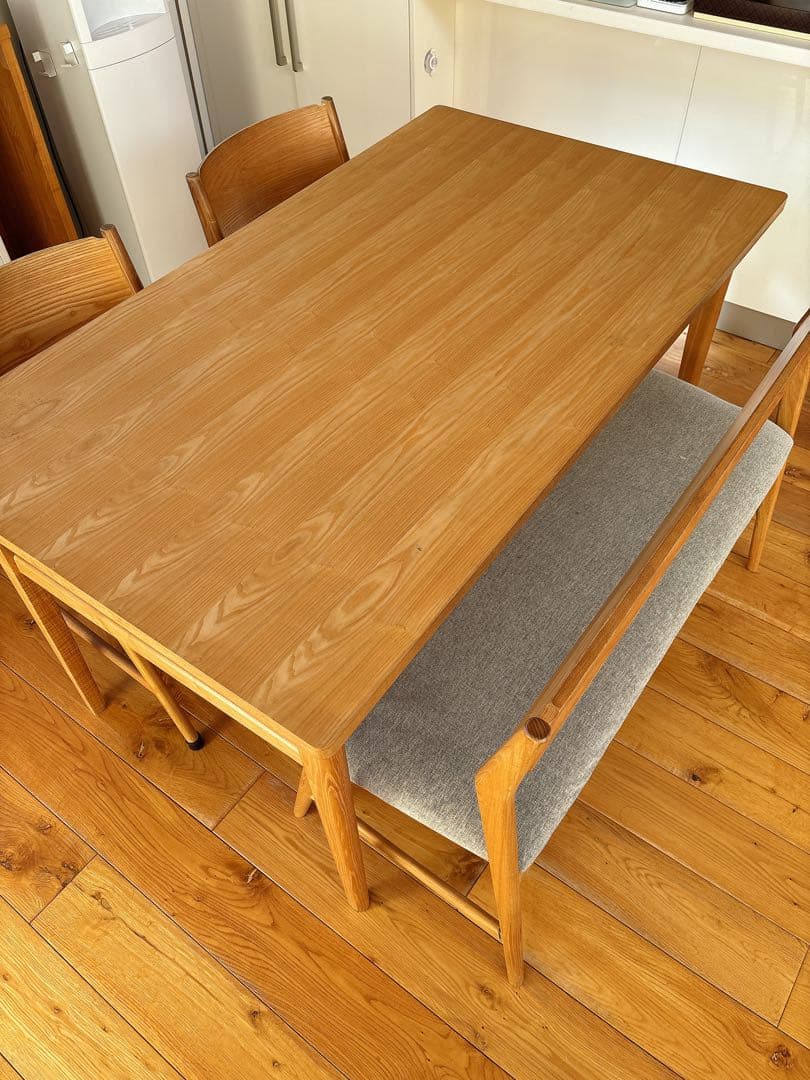 unico SIGNE ダイニングテーブルセット　 スクスクチェア2脚付き