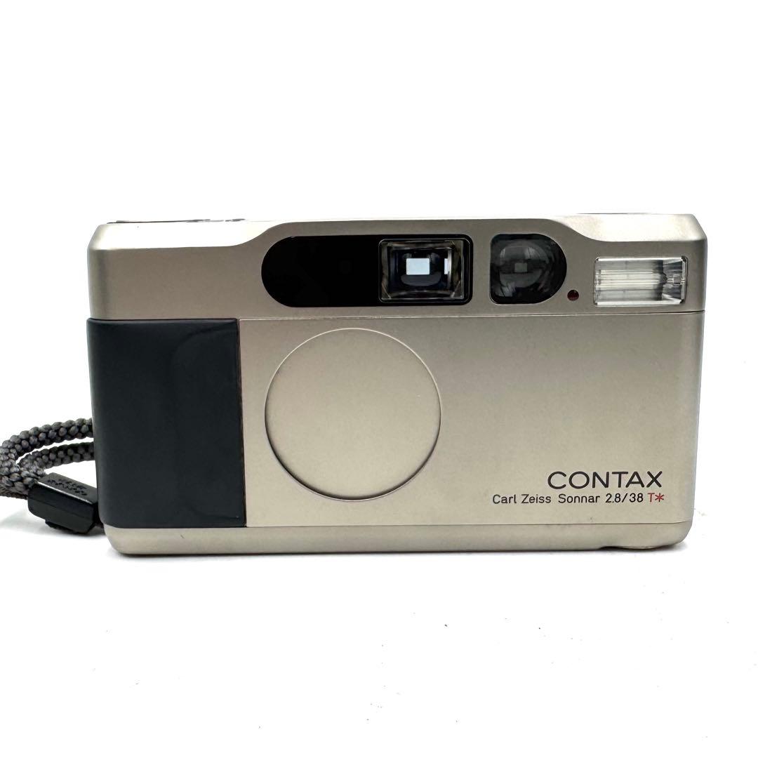 動作良好 CONTAX コンタックス T2 チタンシルバー フィルムカメラ