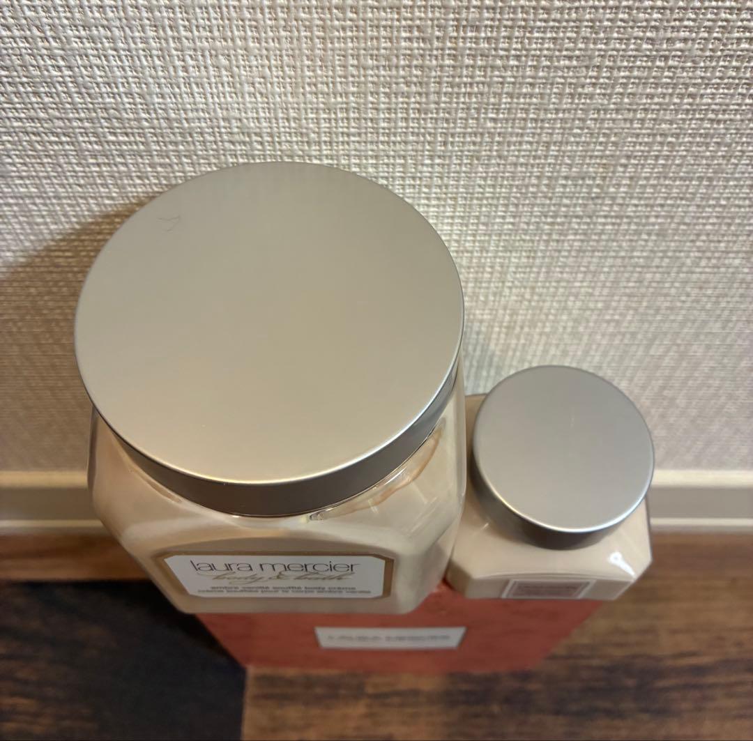 新品2点　ローラ メルシエ ホイップトボディクリーム アンバーバニラ300＋60