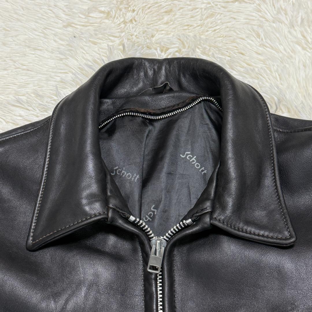 激レア 米国製42⭐️Schott ショット 642 シングルライダース レザー