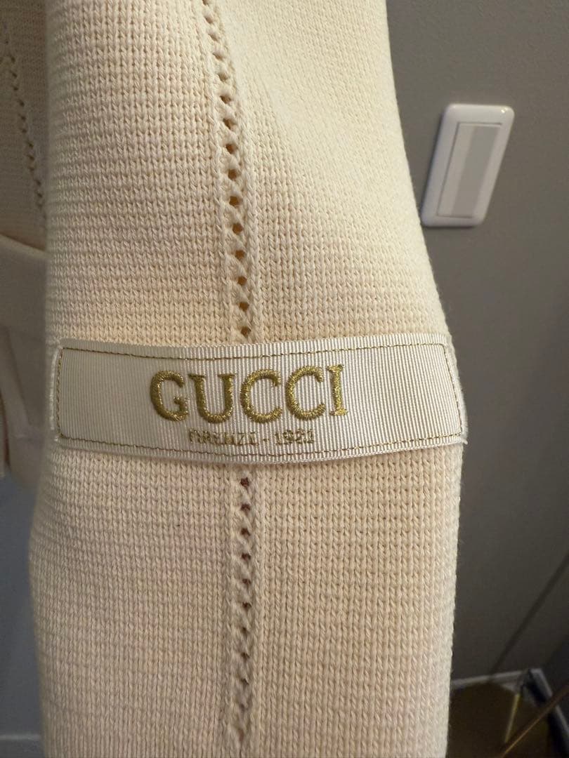 アキレス　GUCCI アイボリー ダブルブレストジャケット