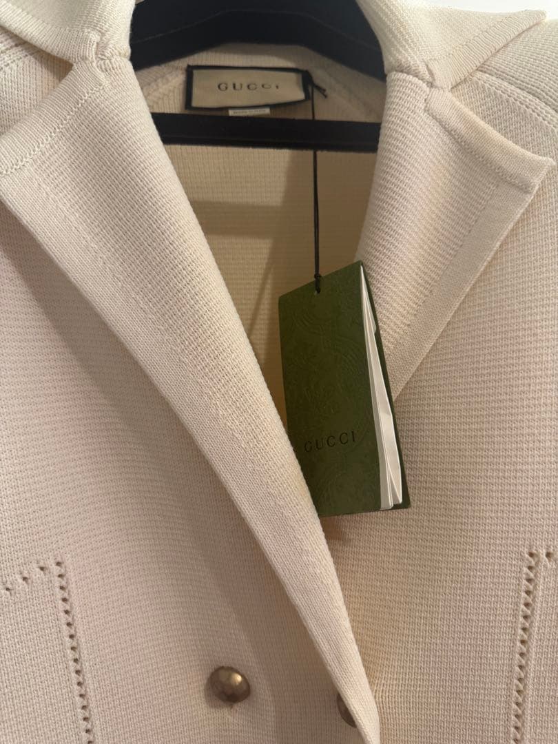 アキレス　GUCCI アイボリー ダブルブレストジャケット