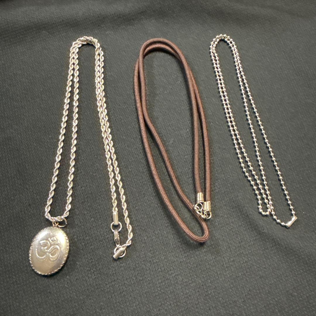 ガネーシャ（ピンク）オームペンダント藤井風ネックレスお風呂チェーン他おまけ付き