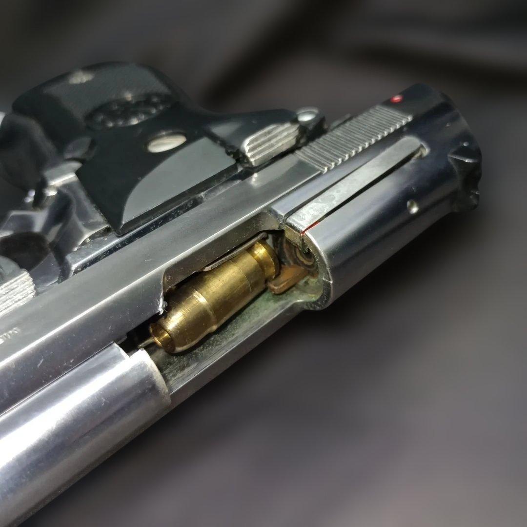 モデルガン マルシン M84 シルバーABS 中古　センターファイア