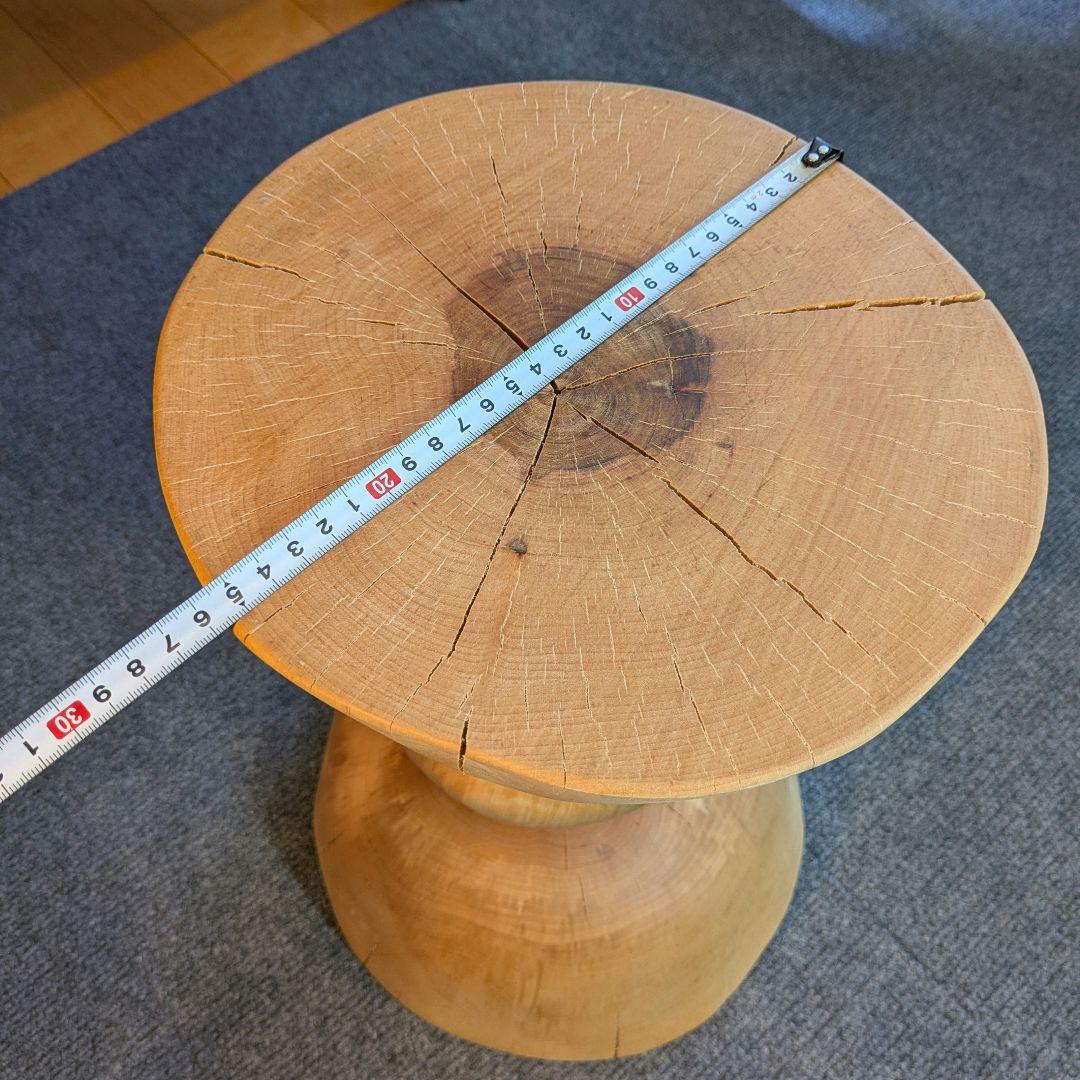 水目桜　天然木　切り株　丸太　椅子　スツール　高さ約35㎝