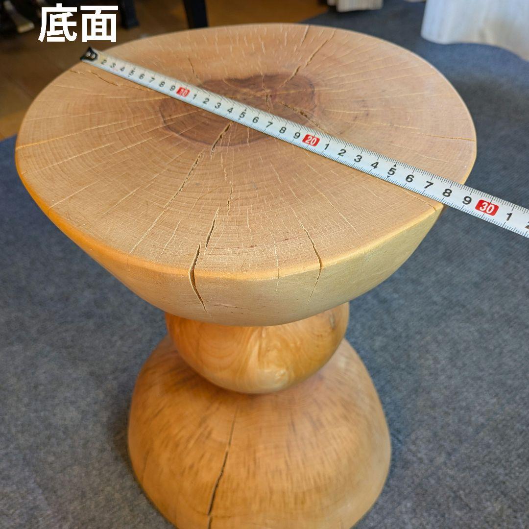水目桜　天然木　切り株　丸太　椅子　スツール　高さ約35㎝