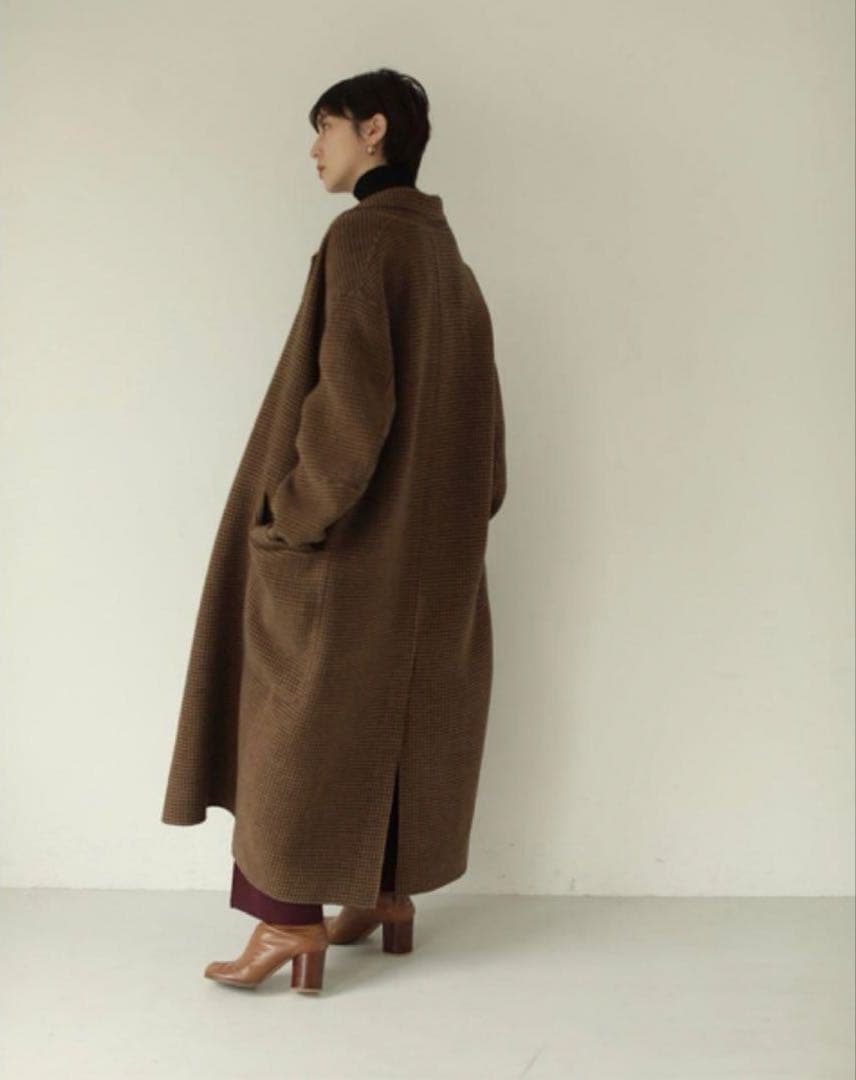TODAYFUL チェック柄ロングコート 38