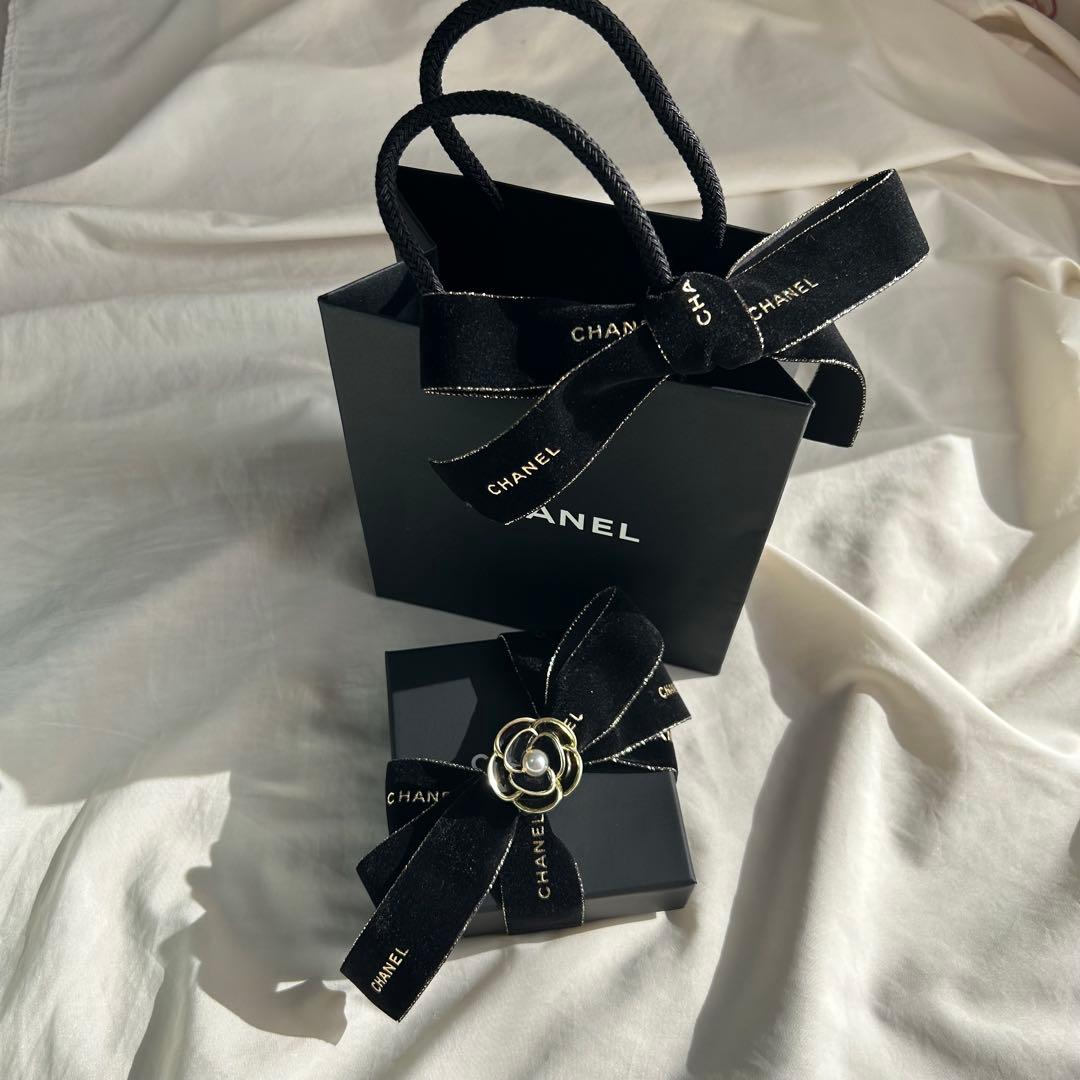 CHANEL フープロゴピアス　美品