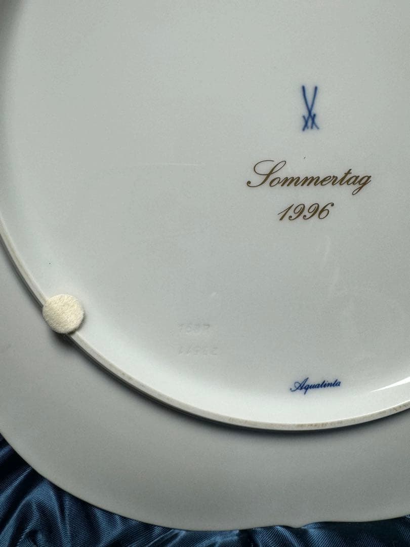 マイセン MEISSEN 1996 イヤープレート 夏の情景 31cm 箱付