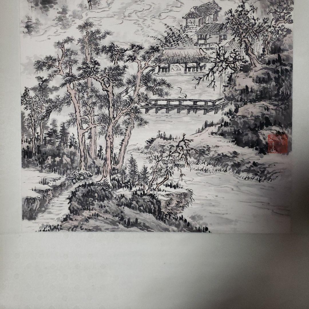 水墨画 掛軸 山水画 風景
