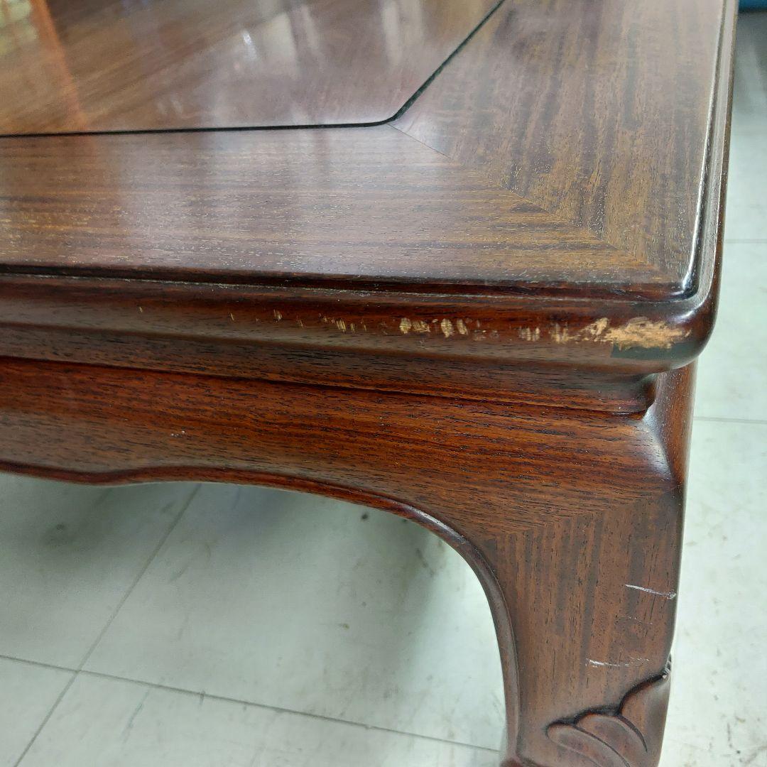 中森喜三郎作 座卓 花梨 天然木 座敷机 ローテーブル 作家物 伝統工芸 漆塗り