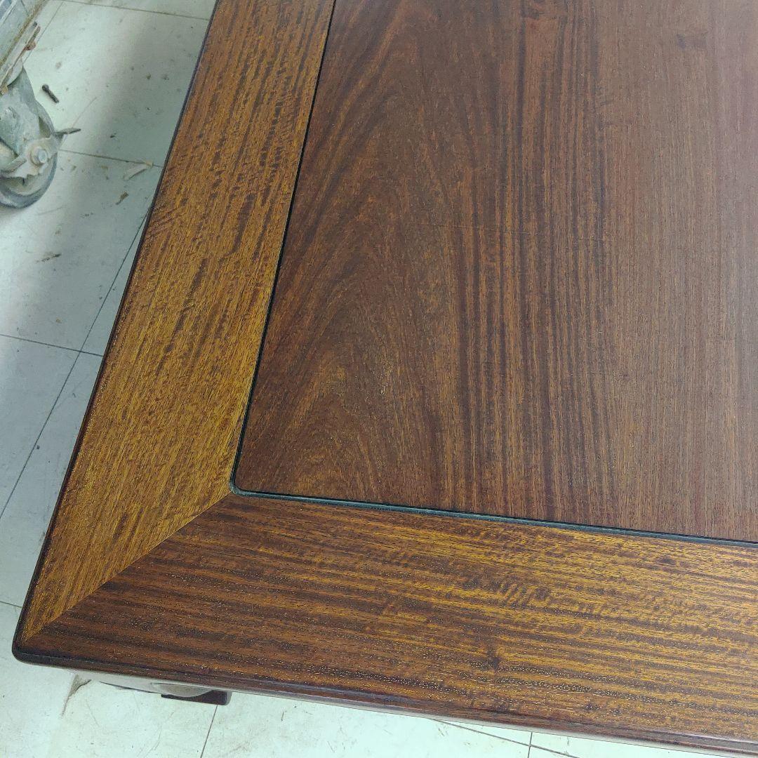 中森喜三郎作 座卓 花梨 天然木 座敷机 ローテーブル 作家物 伝統工芸 漆塗り